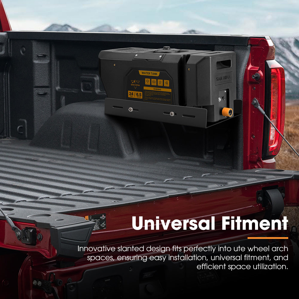 San Hima 24L Portable Water Tank Outdoor Camping Caravan Storage Container 4WD