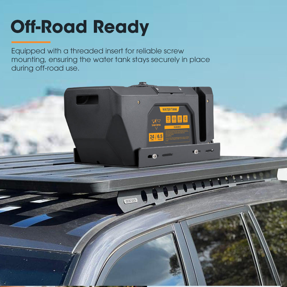 San Hima 24L Portable Water Tank Outdoor Camping Caravan Storage Container 4WD