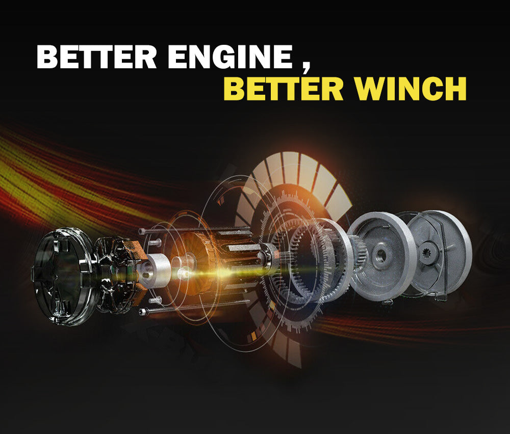 FIERYRED 3000LBS/1361kg Electric Winch Car Steel Cable 12V Wireless Remote 4WD