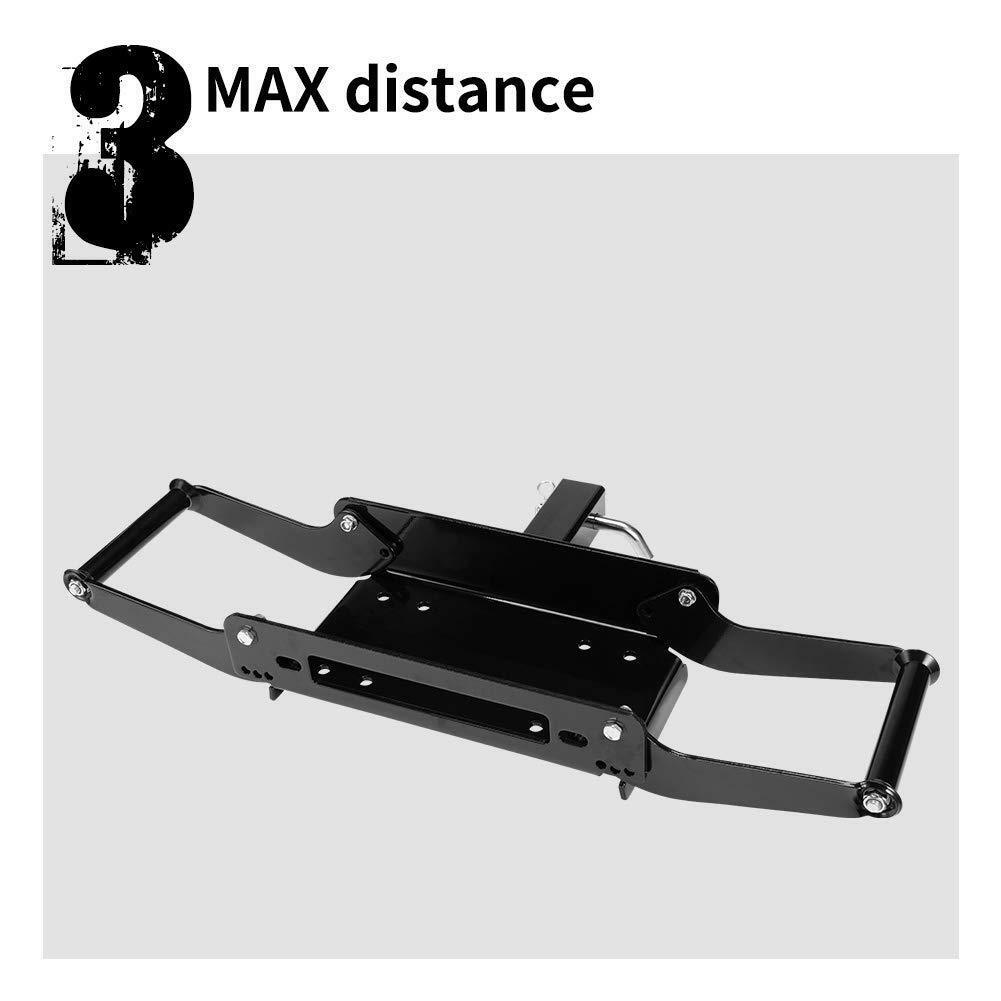 FIERYRED Winch Mount Cradle Plate Bull Bar Mount 4x4 ATV Jeep Truck Trailer 4WD