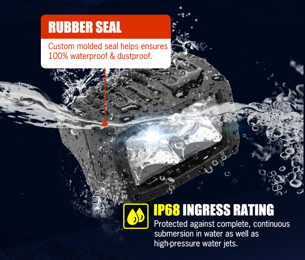 LIGHTFOX 3inch LED Light Bar Spot Work Driving Lights Offroad 4WD