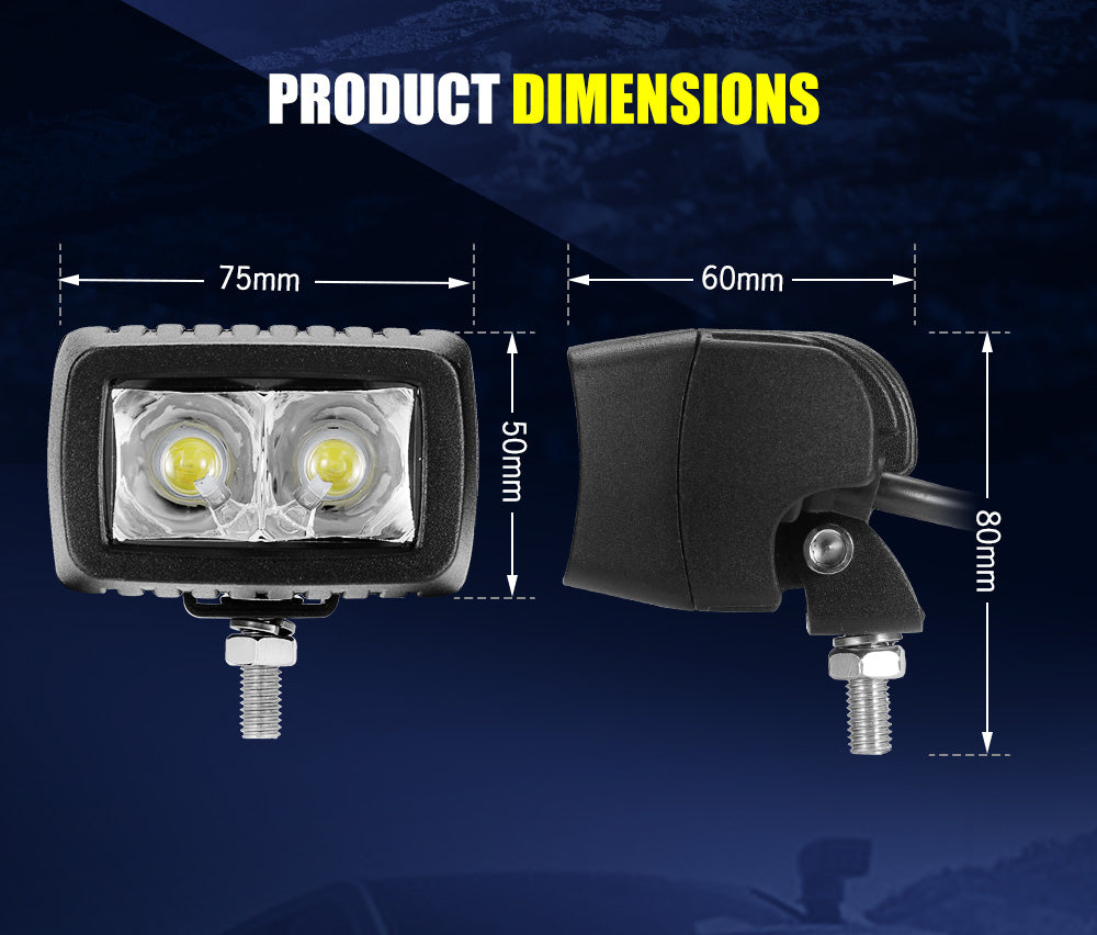 LIGHTFOX 3inch LED Light Bar Spot Work Driving Lights Offroad 4WD