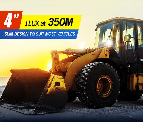 LIGHTFOX 8x 4inch LED Work Lights Spot Flood Square Work Lamp Off Road 4x4 Reverse