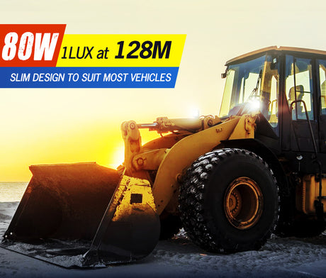 Lightfox 4inch Osram Square LED Work Lights Flood Reverse Fog Ute Truck 12V 24V