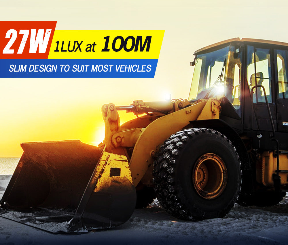 LIGHTFOX 4x 4inch LED Work Light Bar Spot Flood Reverse Driving Lamp OffRoad 4WD 4X4