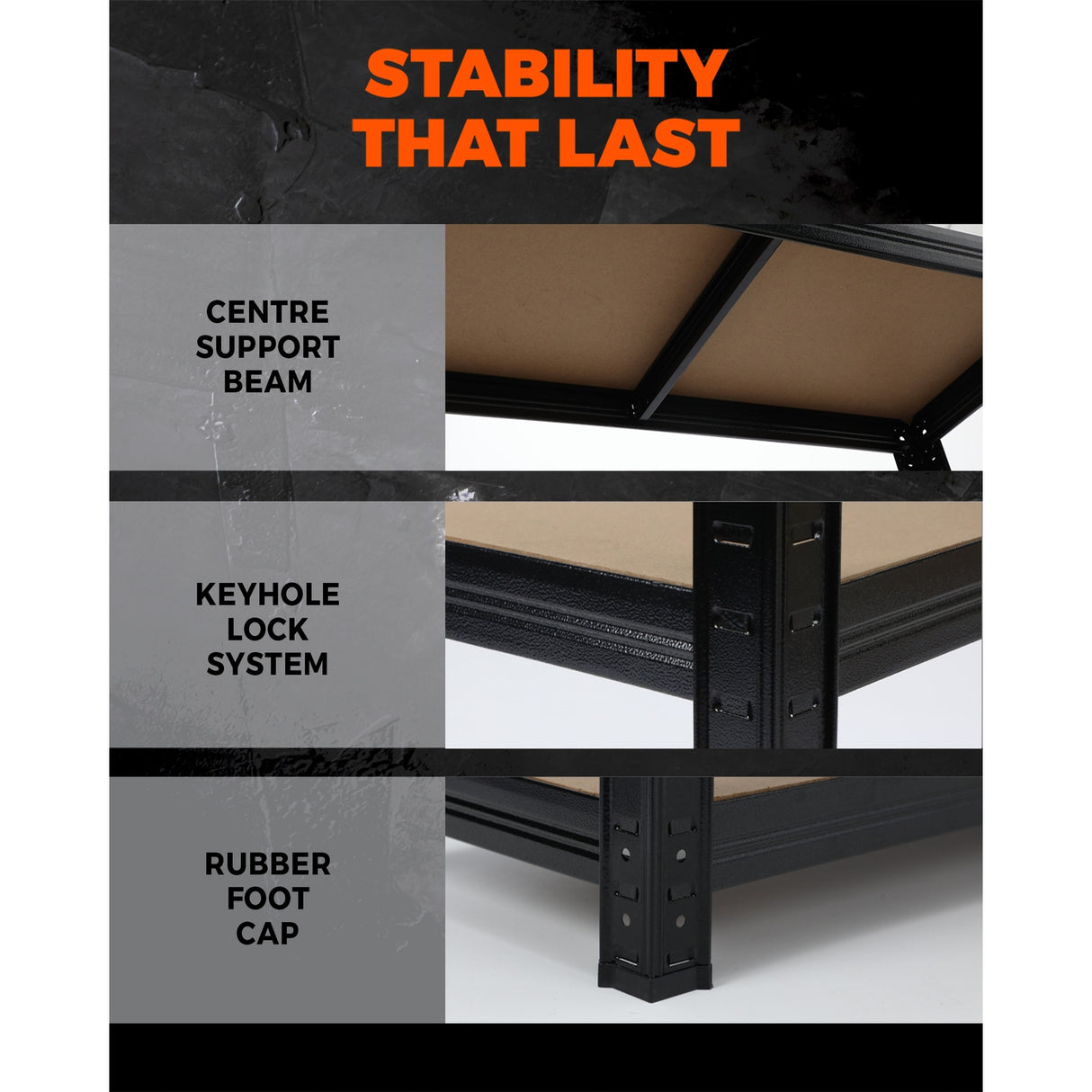 Sharptoo 4x1.5m Garage Shelving Shelves Warehouse Storage Rack Pallet Racking