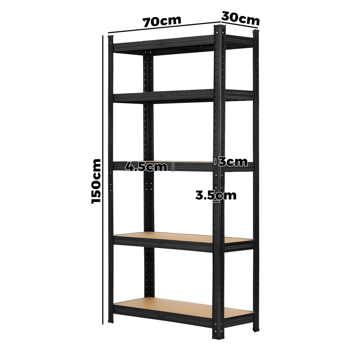 Sharptoo 4x1.5m Garage Shelving Shelves Warehouse Storage Rack Pallet Racking