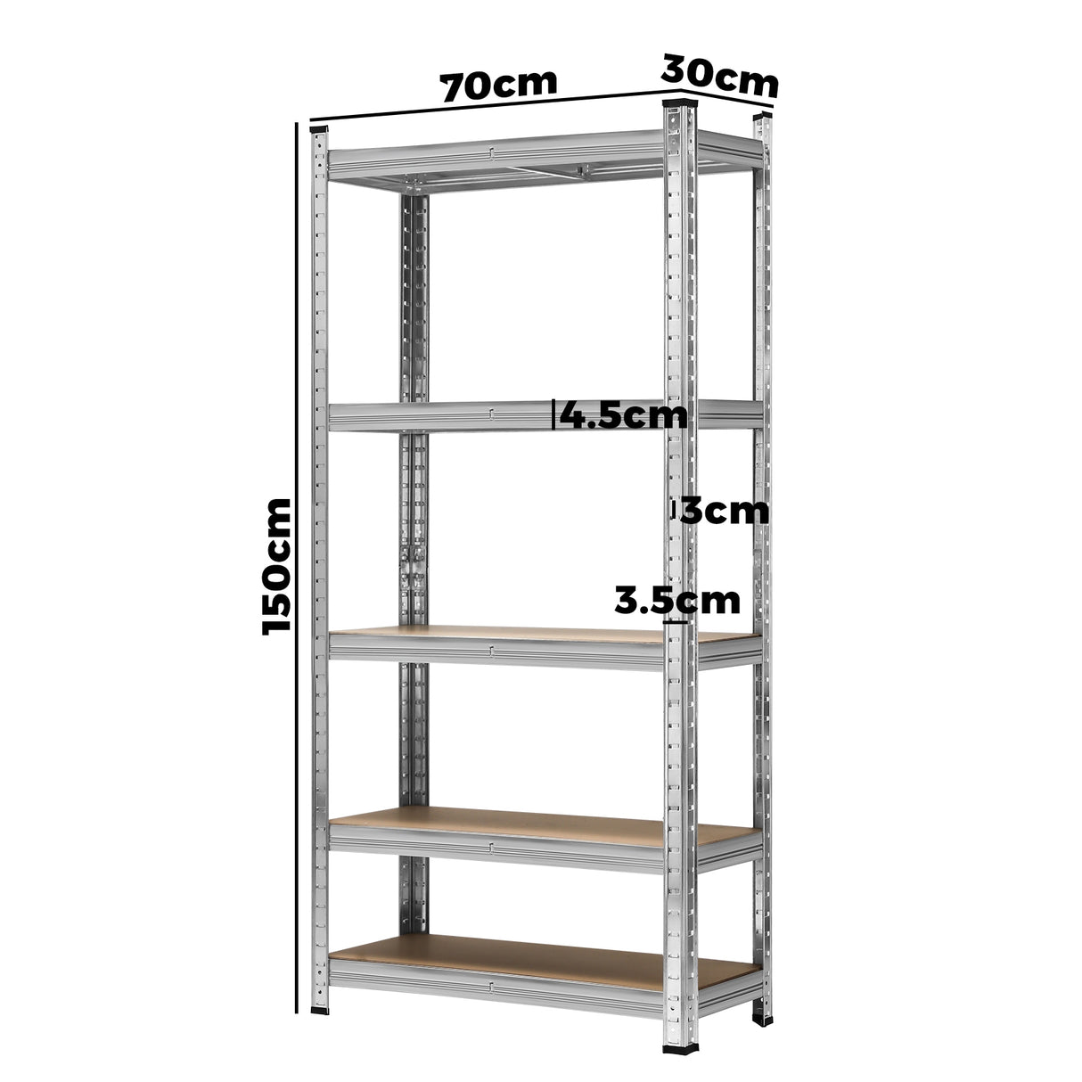 Sharptoo 3x1.5m Garage Shelving Shelves Warehouse Racking Storage Rack Pallet