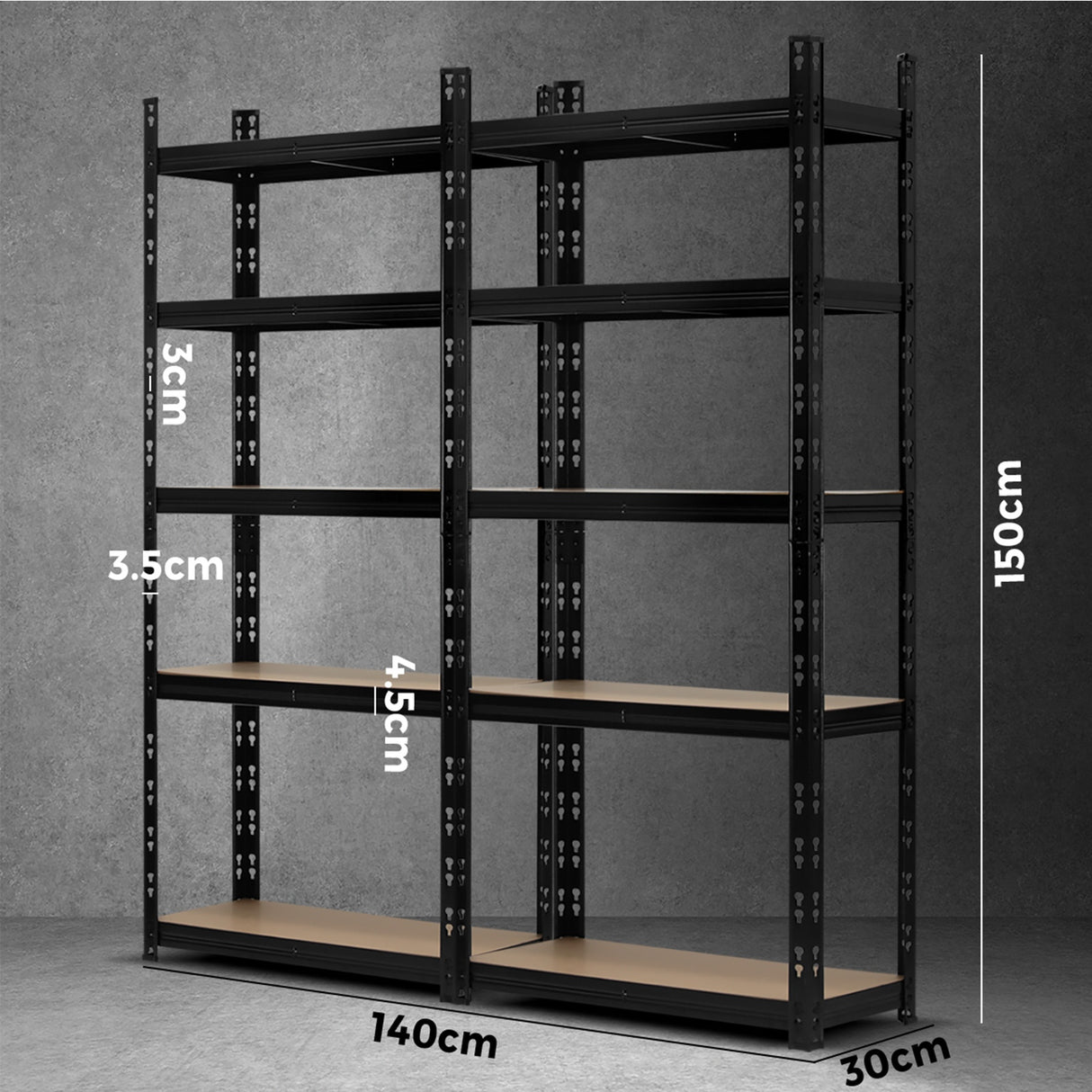Sharptoo Warehouse Shelving Garage Shelves Storage Steel Rack Pallet Shelf1.5mx2