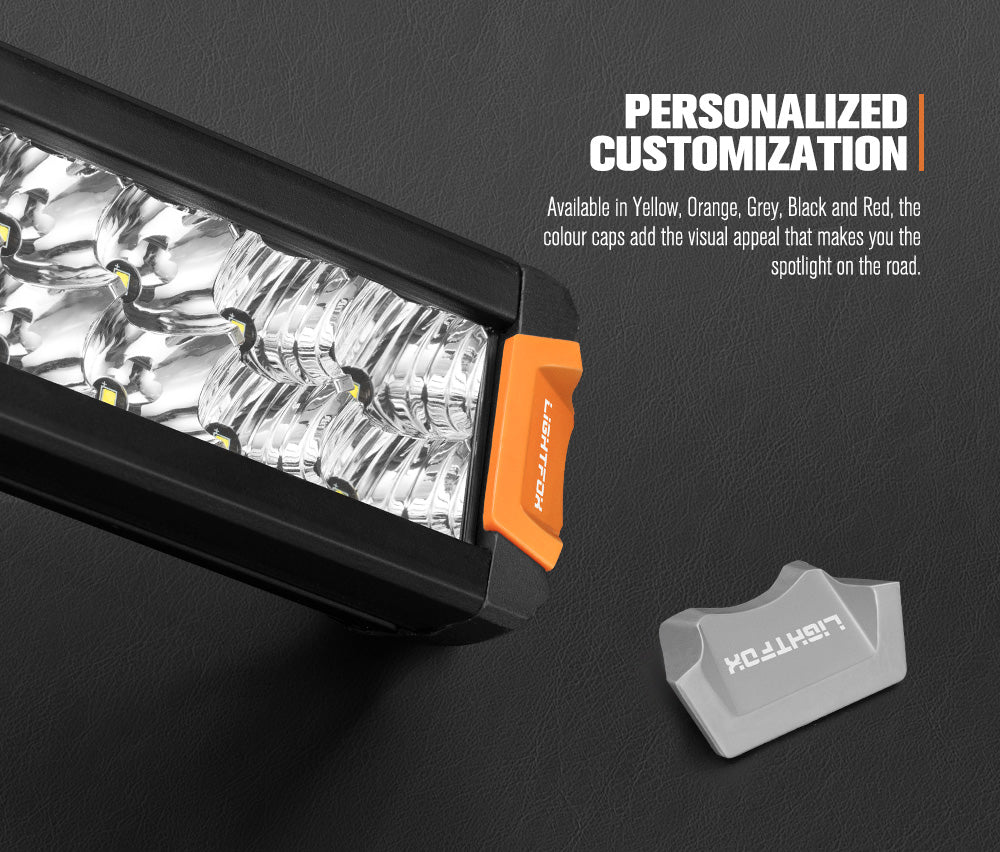 LIGHTFOX 12inch Osram LED Light Bar Slim Rows Combo Beam Driving Lamp Offroad 4x4