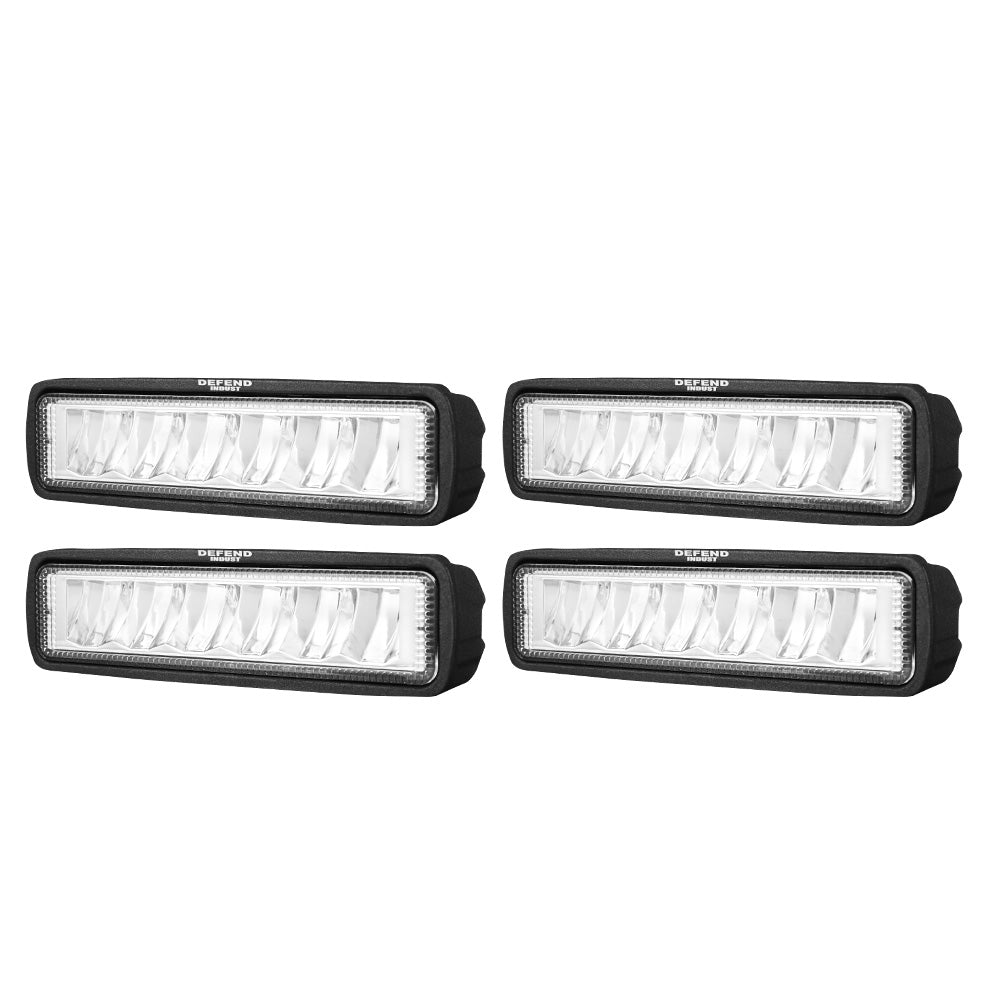 DEFEND INDUST 4x 6 inch LED Work Light Flood Beam