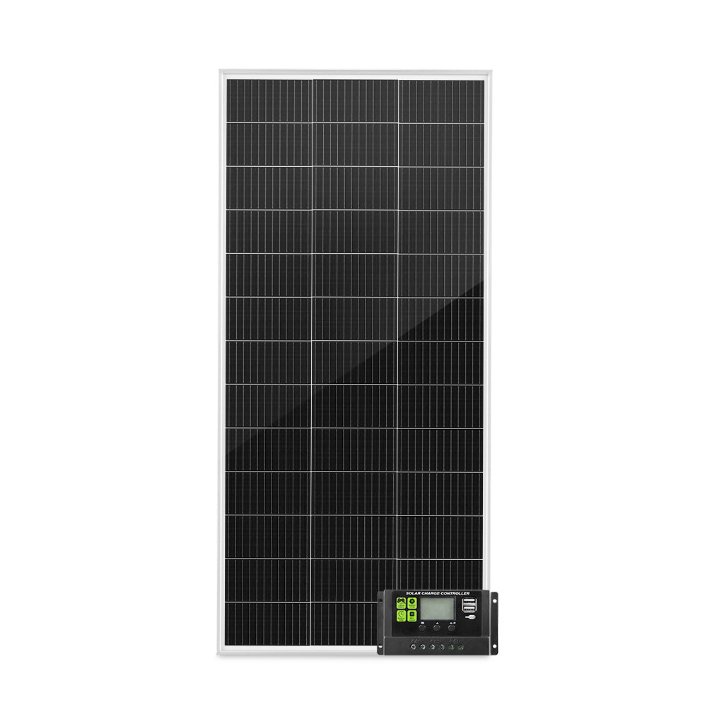ATEM POWER 12V 200W Solar Panel Kit Mono Fixed Caravan Camping Power Battery Charging