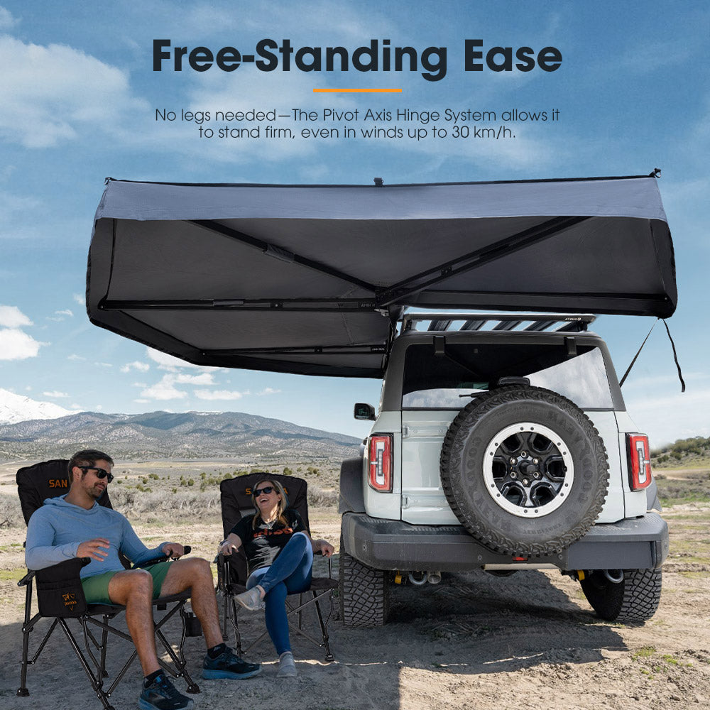 San Hima 270 Degree Free-Standing Awning-Passenger Side 600D Oxford UPF50+ 4X4