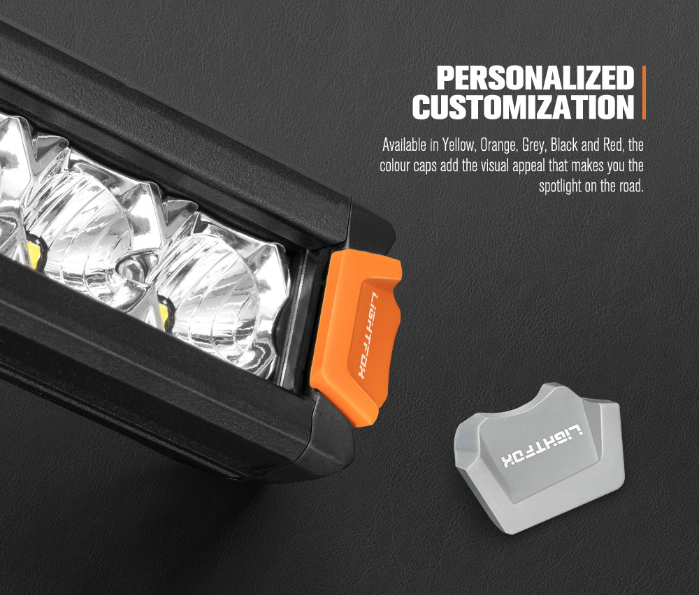 LIGHTFOX 28inch Osram LED Light Bar Super Slim Single Row Spot Flood Beam Offroad