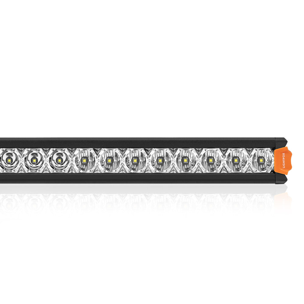 LIGHTFOX 40inch Osram LED Light Bar Super Slim Single Row Spot Flood Beam Offroad