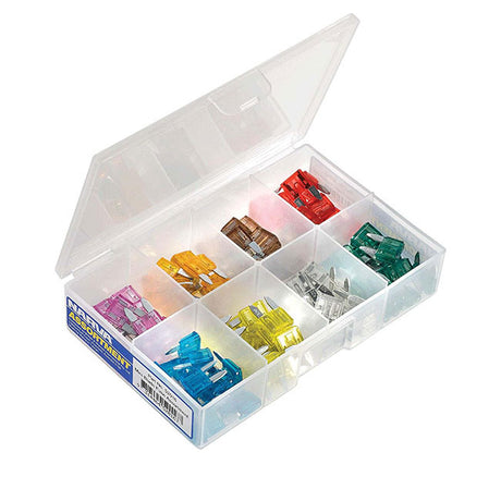 Narva Mini Blade Fuse Fuses 100  Pcs Assortment Auto Kit Car  Boat Amp New 52016