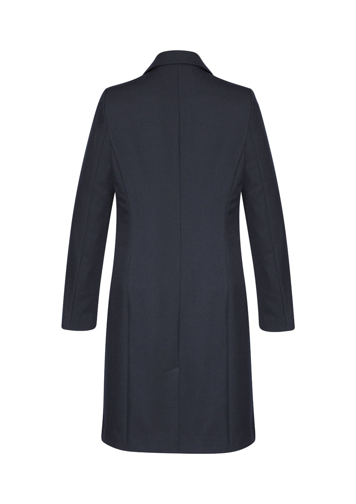 Biz Corporates Cavalry Twill Womens Lined Overcoat  Size