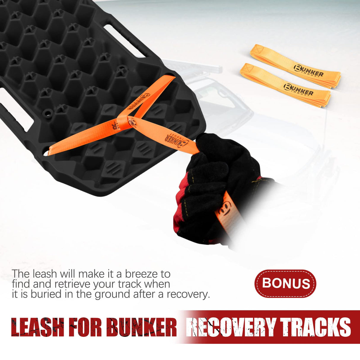 BUNKER INDUST Recovery Tracks Board 10T Sand Mud Snow Grass 4WD Accessory 1Pair