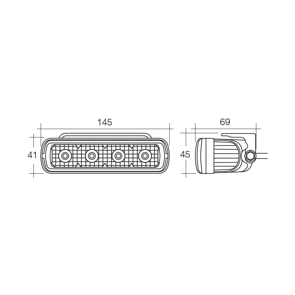 Narva 12/24V Rec LED Daytime Running Lamp Kit