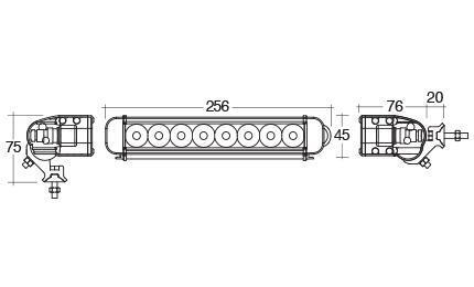 Narva Led Light Bar Work Lamp Beam Marine 12V 12 24V 24 Volt New L.E.D.72733W