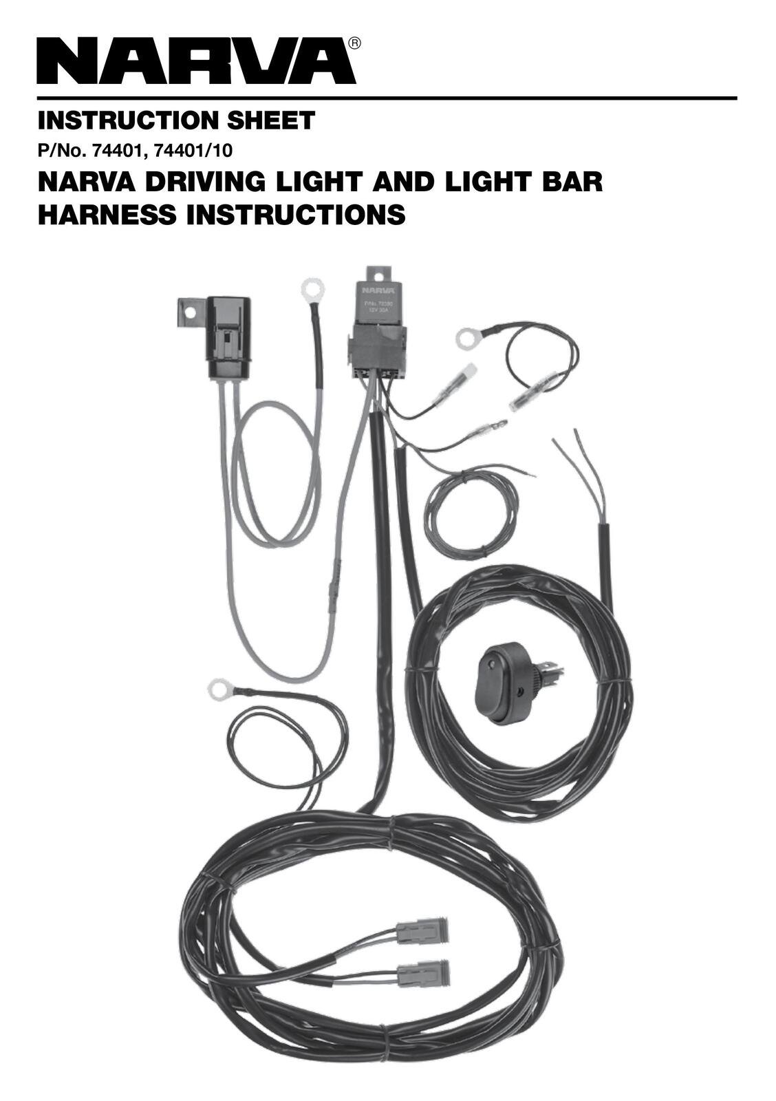 Narva 12V Relay Wiring Harness Loom