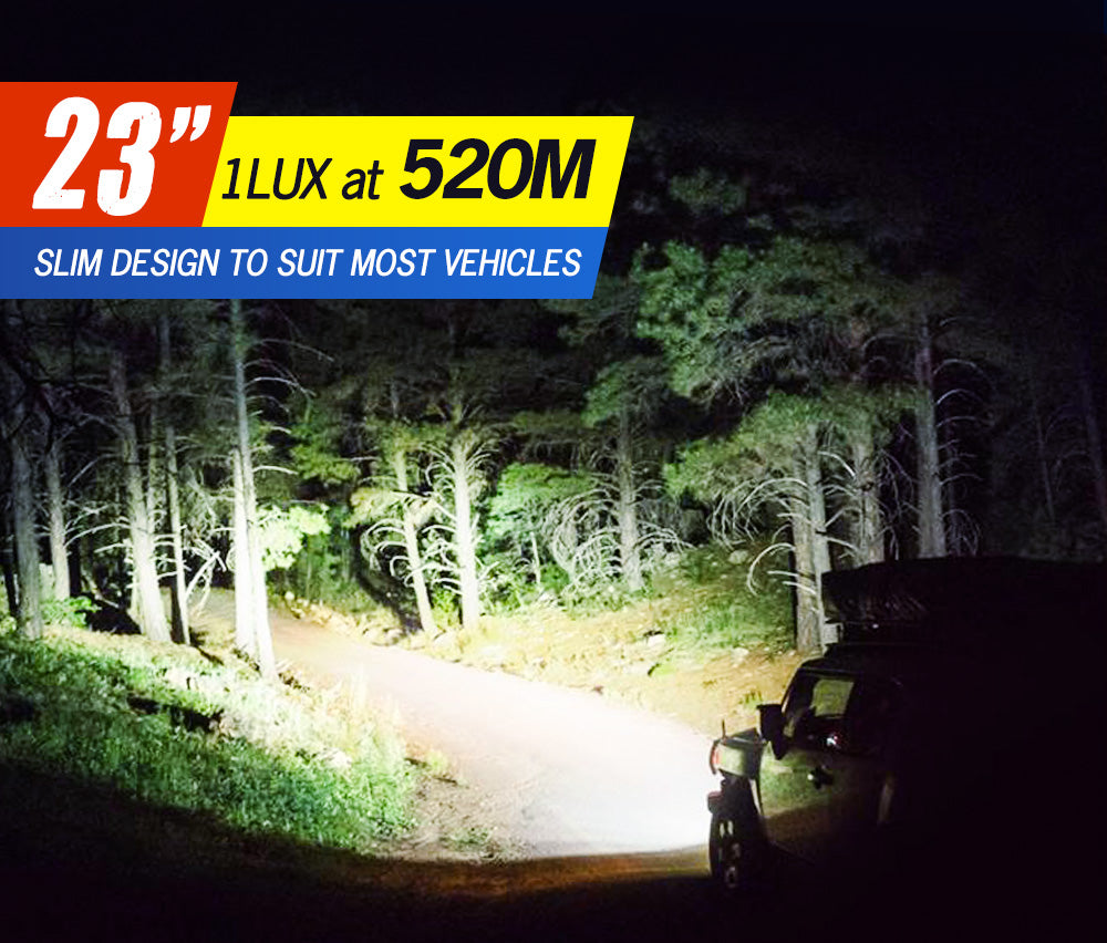 LIGHTFOX 23inch LED Light Bar Spot Flood Driving Offroad Lamp 20/23" 4WD