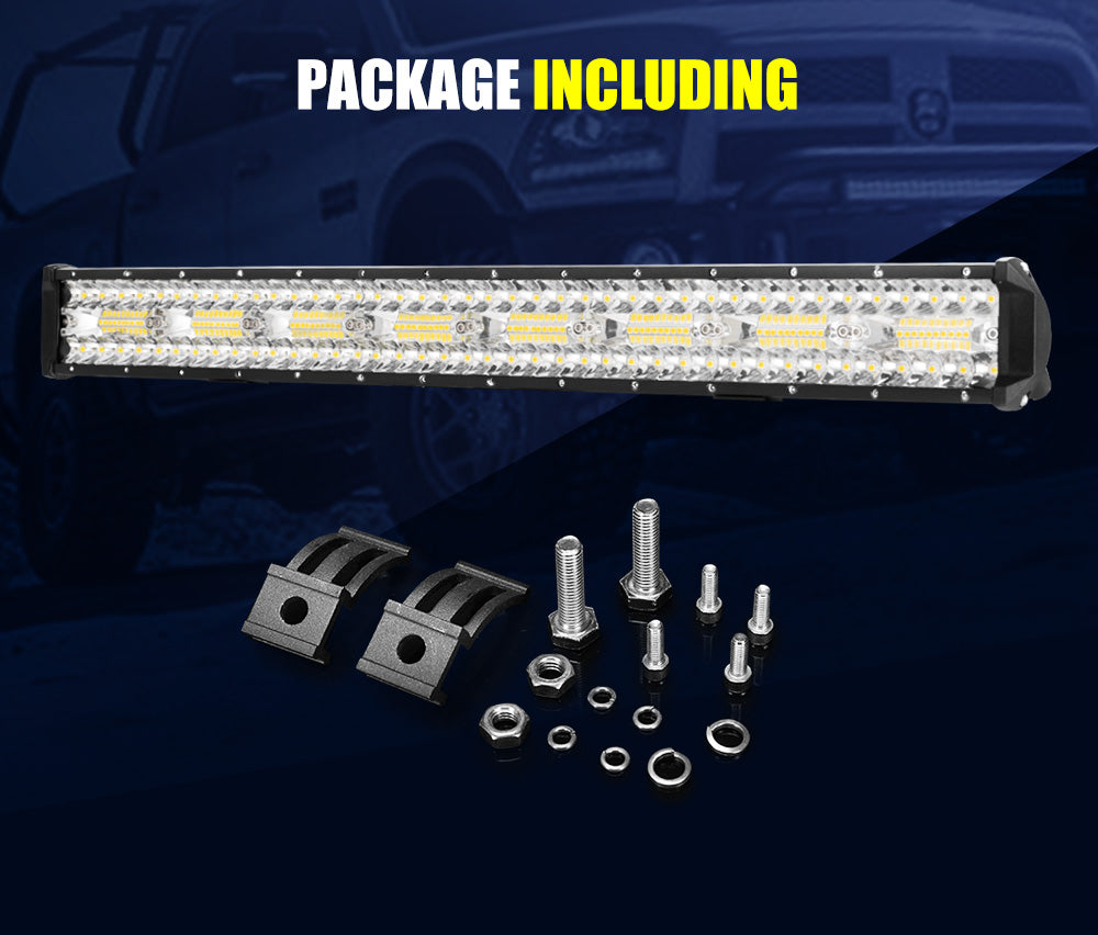 Lightfox LED Light Bar 7" 12" 20" 23" 26" 28" Flood Spot Combo 50" Curved 12V