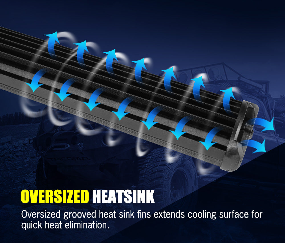 BUNKER INDUST 29inch LED Light Bar Combo Beam Side Shooter Work Driving OffRoad 4WD