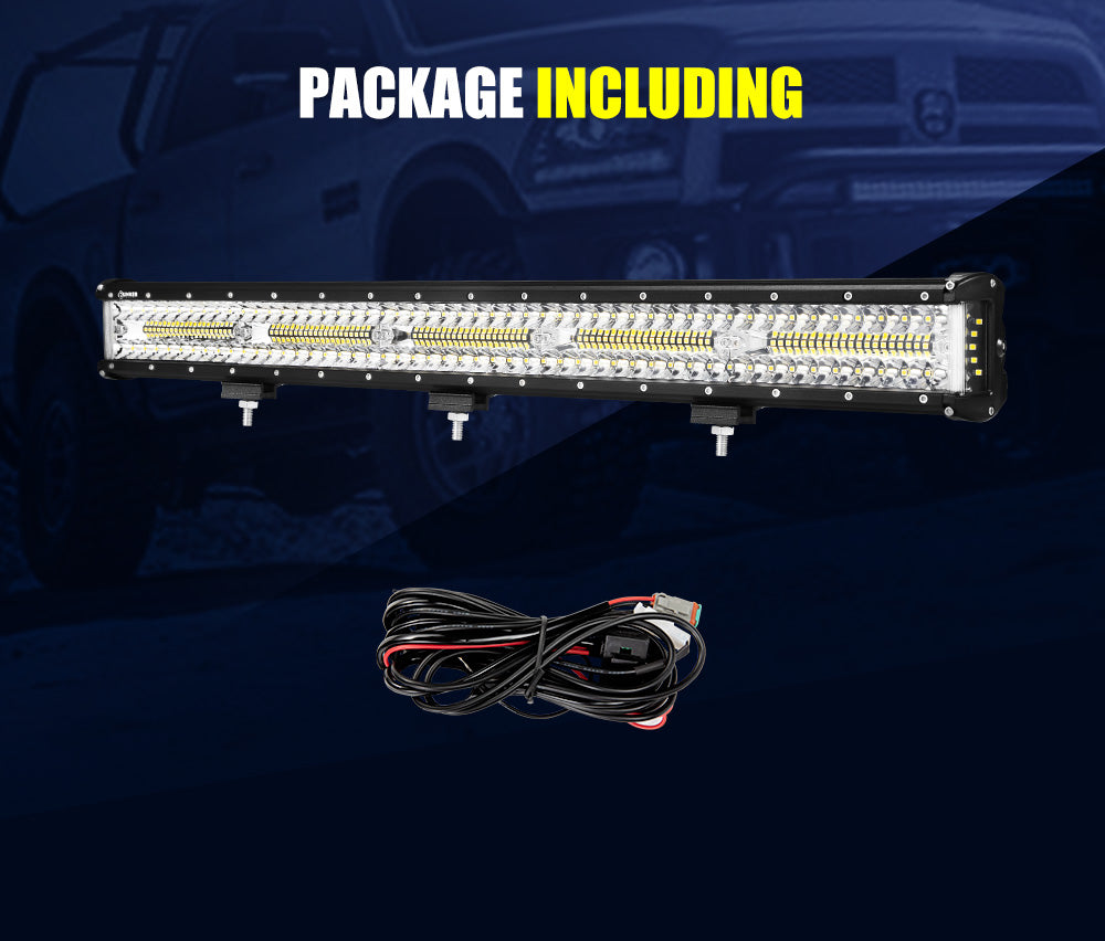 BUNKER INDUST 29inch LED Light Bar Combo Beam Side Shooter Work Driving OffRoad 4WD