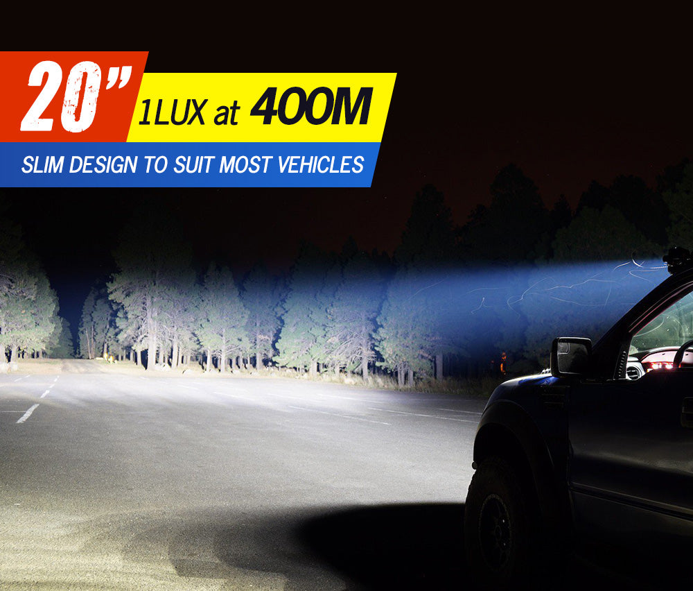 Lightfox LED Light Bar 7" 12" 20" 23" 26" 28" Flood Spot Combo 50" Curved 12V