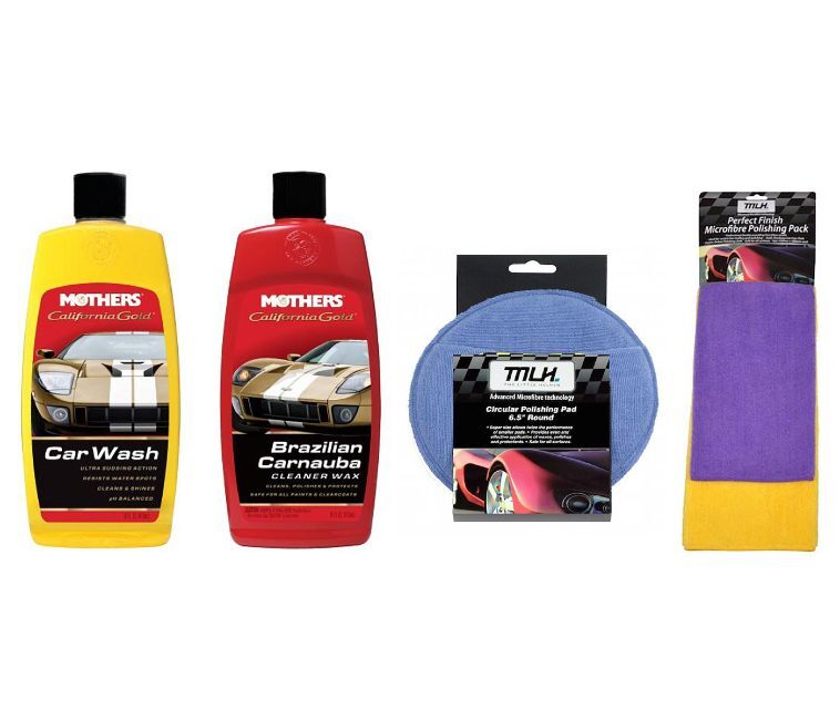 Mothers Basic Paint Care Cleaning Kit Bundle