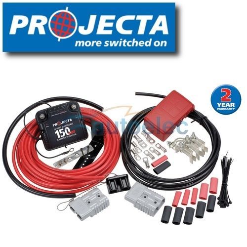 Projecta Dual Battery Vsr Voltage Relay Isolator System & Trailer Caravan Kit