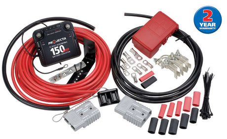 Projecta Dual Battery Vsr Voltage Relay Isolator System & Trailer Caravan Kit