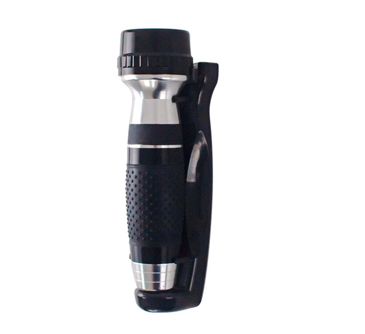 Dolphy automatic led anti-theft aluminum alloy wall mounted emergency torch - black