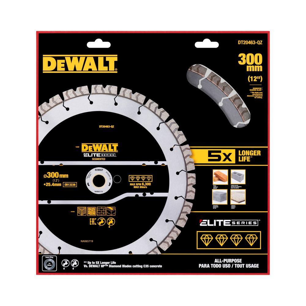 DeWalt 305mm Segmented ELITE ALL PURPOSE Diamond Blade DT20463-QZ