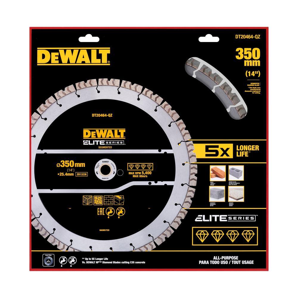 DeWalt 355mm Segmented ELITE ALL PURPOSE Diamond Blade DT20464-QZ