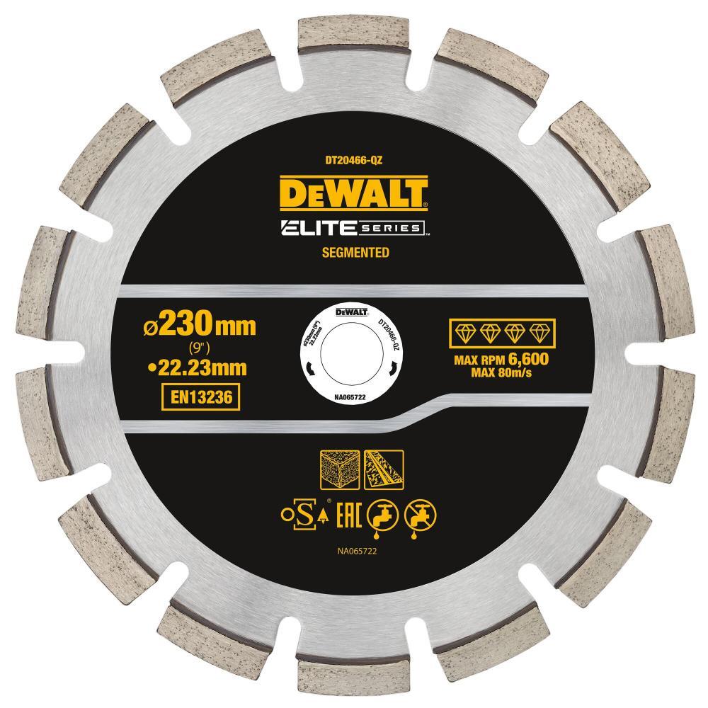 DeWalt 230mm Segmented ELITE ASPHALT Diamond Blade DT20466-QZ