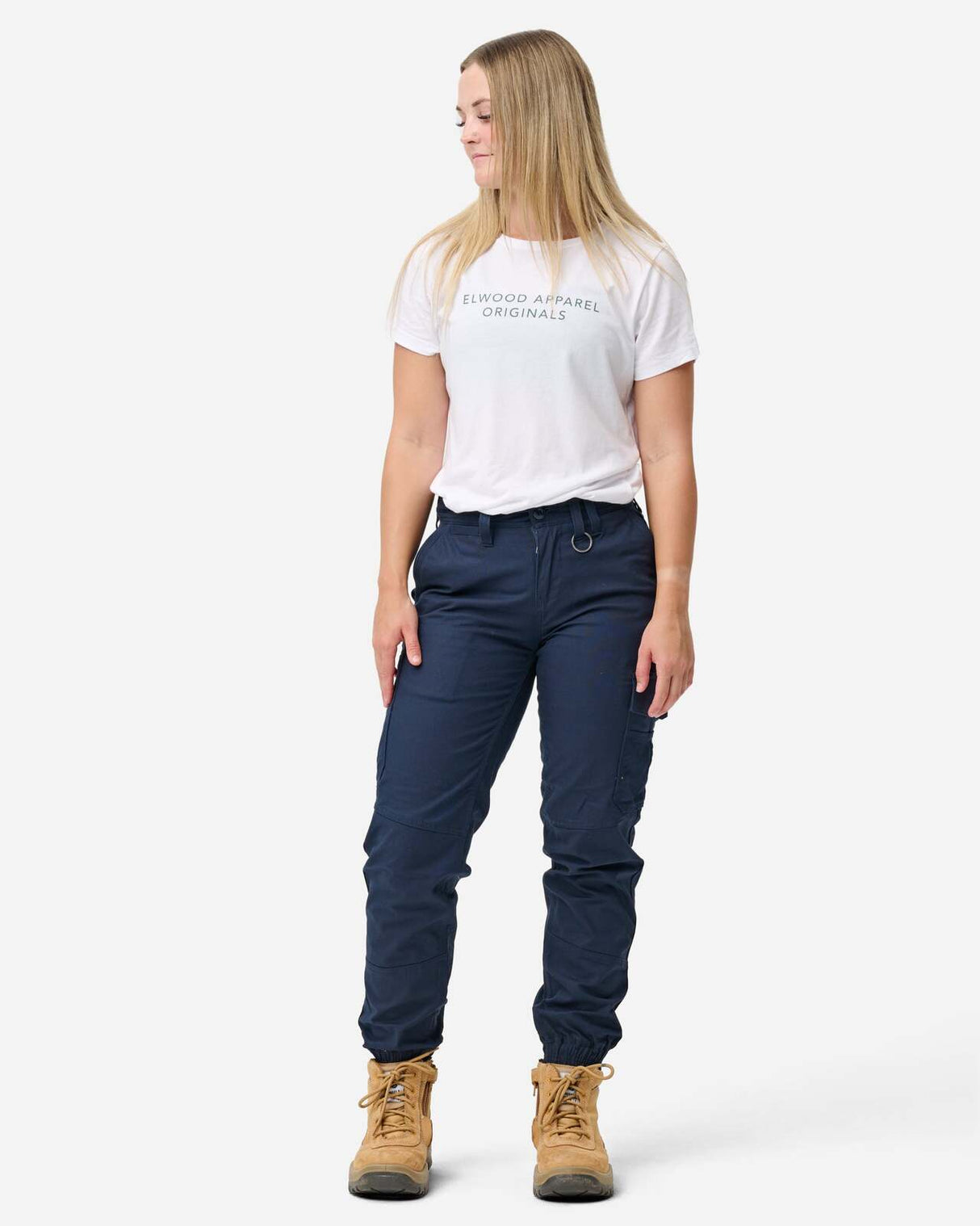 Womens Cuffed Pant Navy