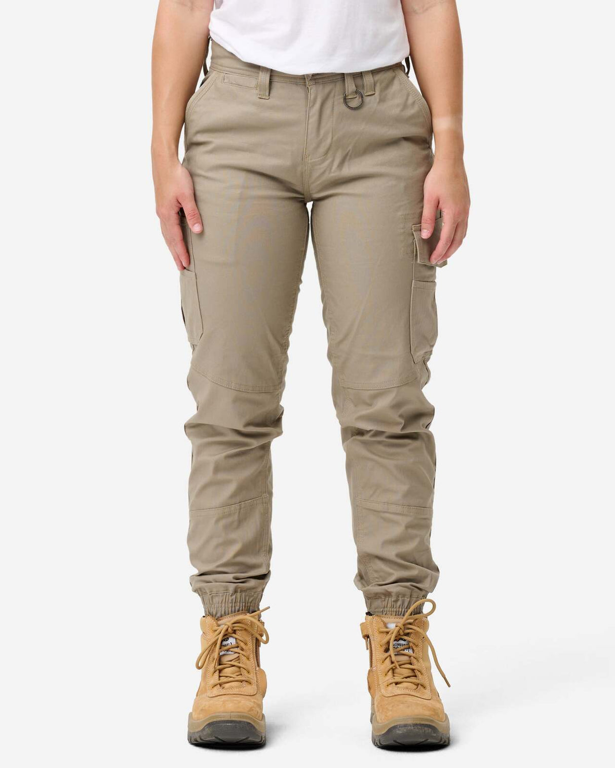 Womens Cuffed Pant Stone