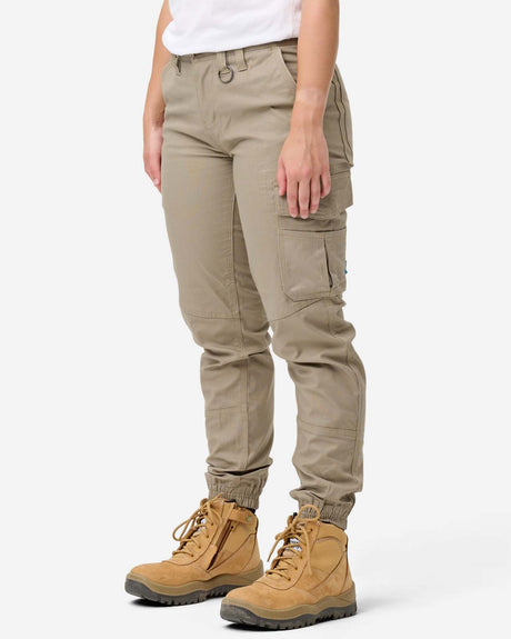 Womens Cuffed Pant Stone