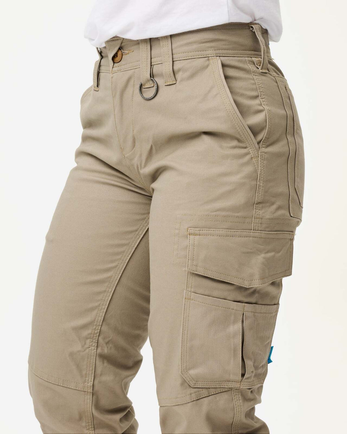Womens Cuffed Pant Stone
