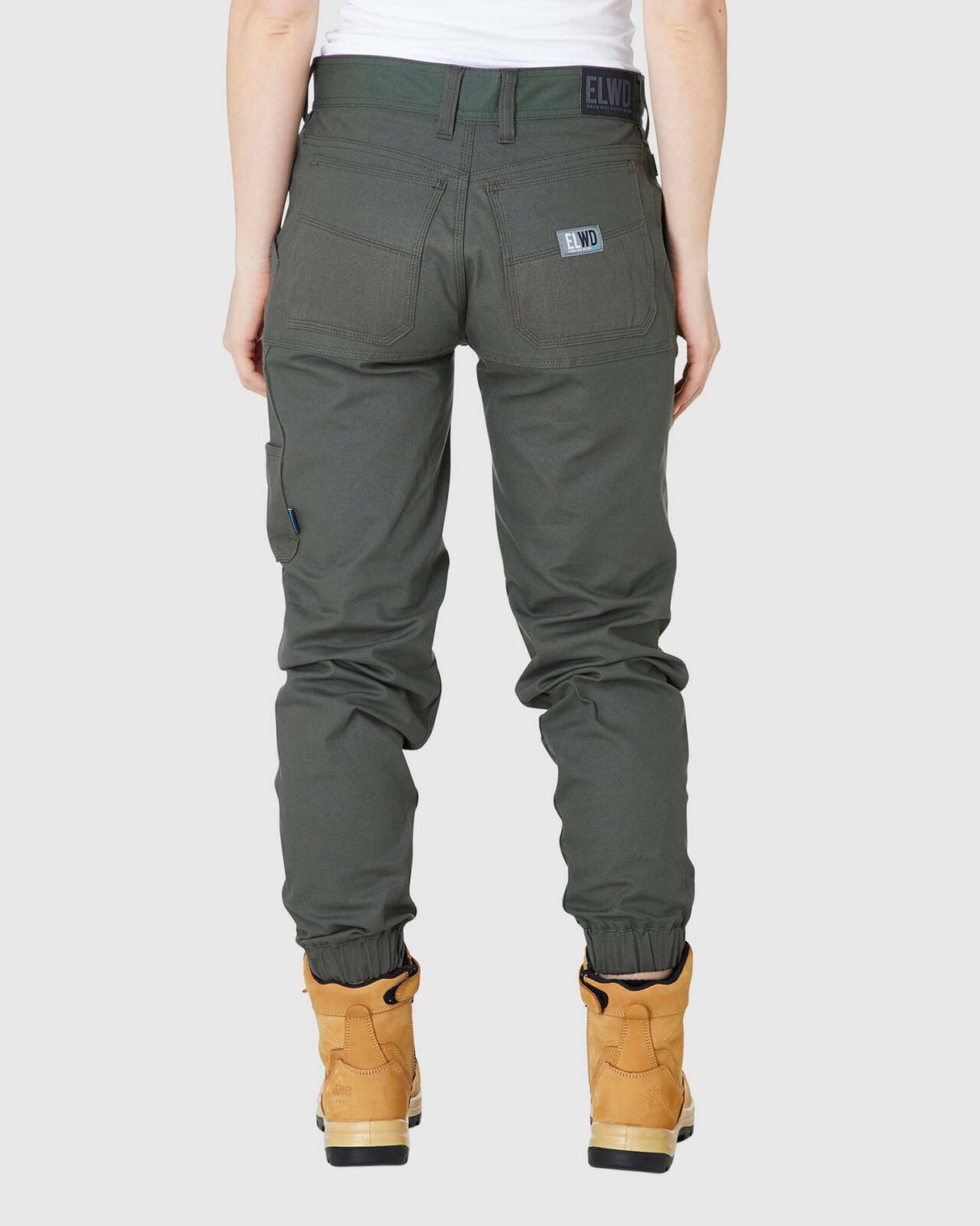 Womens Cuffed Pant Army