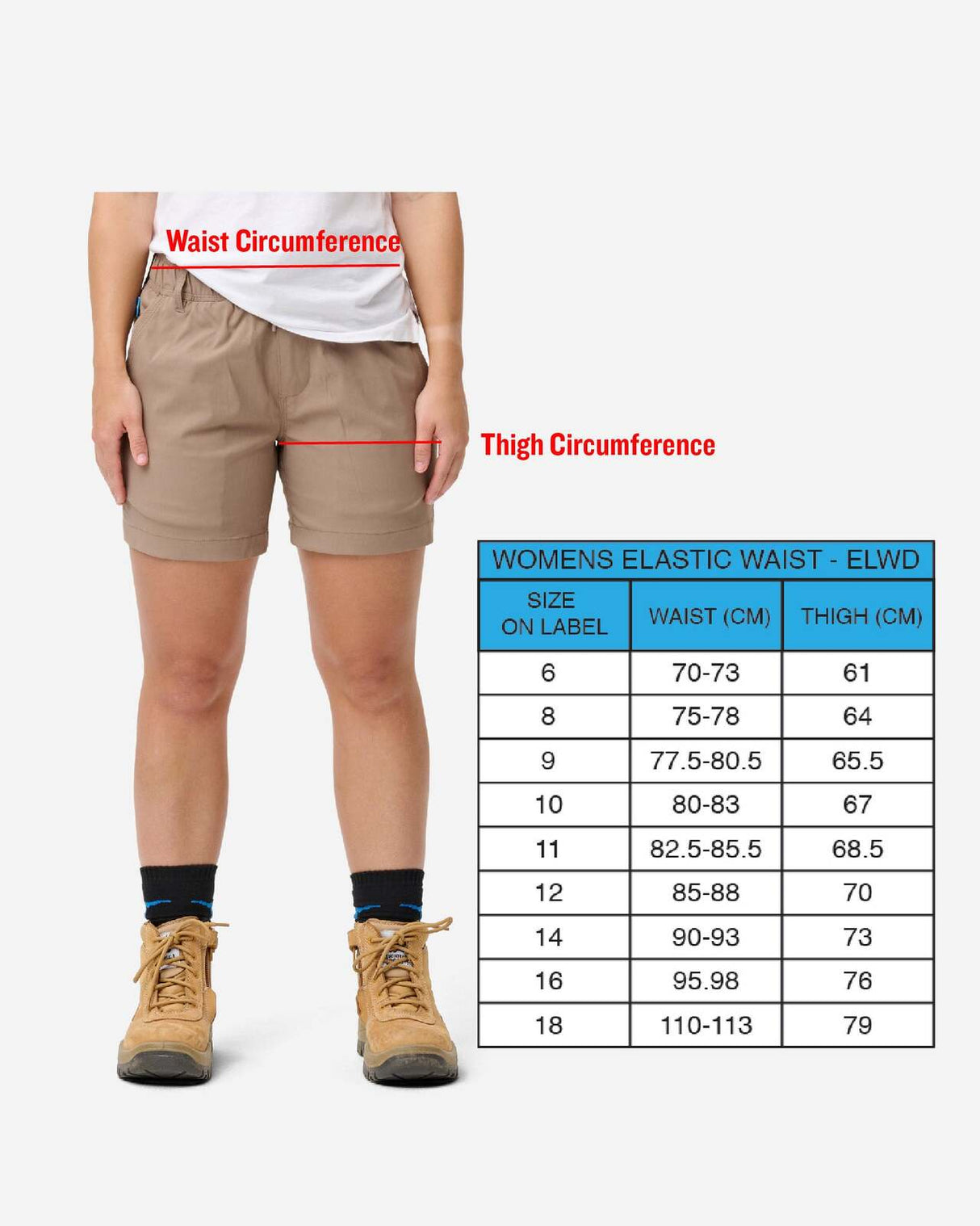 Womens Elastic Utility Short Navy