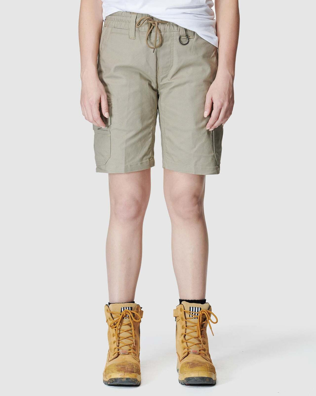 Womens Elastic Utility Short Stone