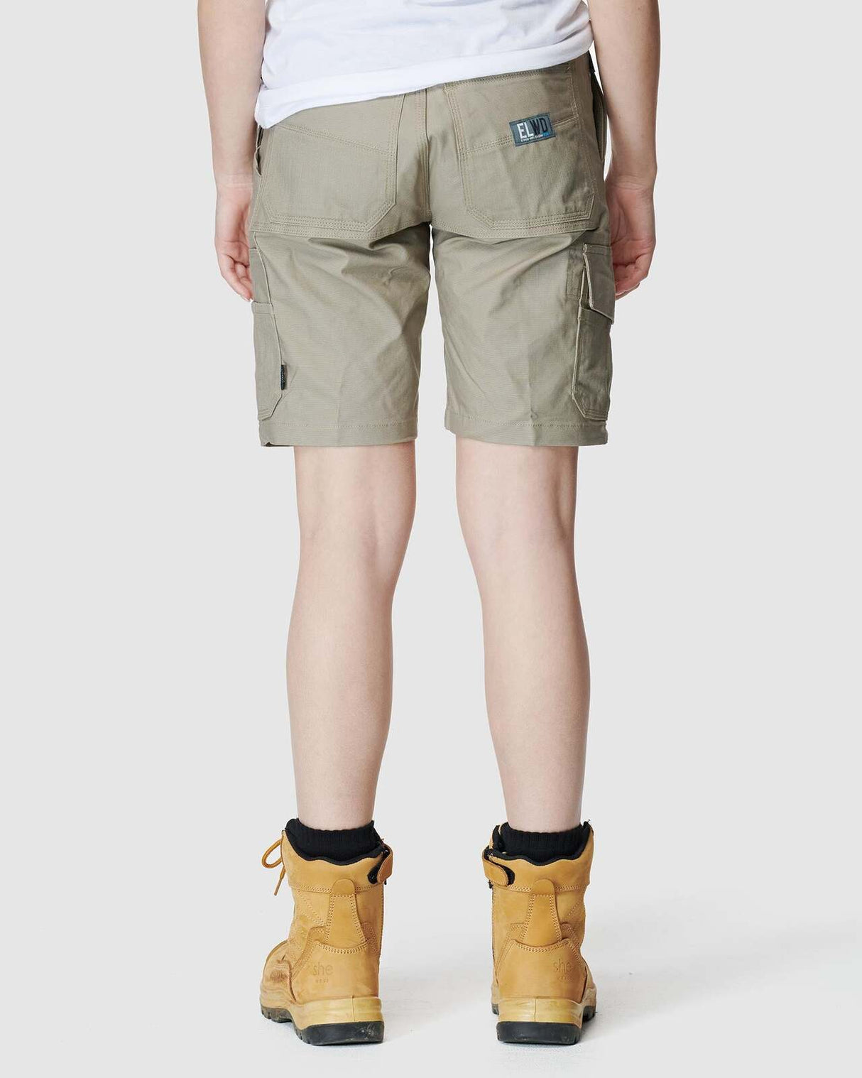 Womens Elastic Utility Short Stone