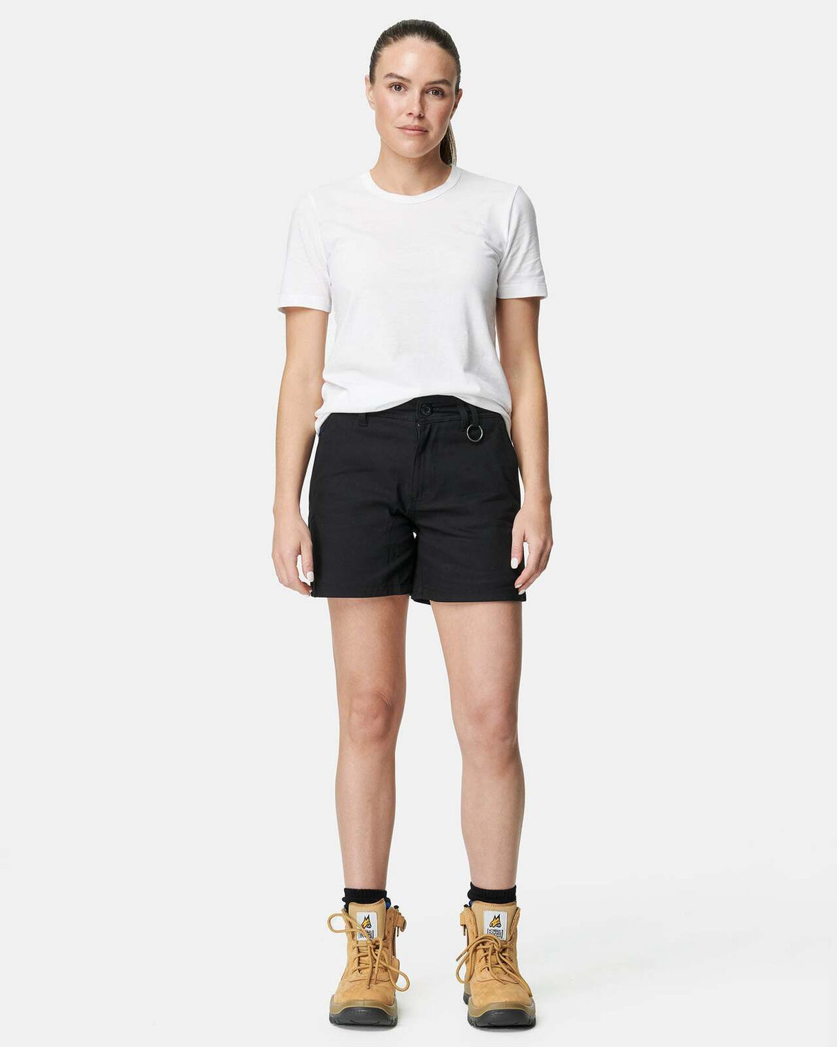 Womens basic short black