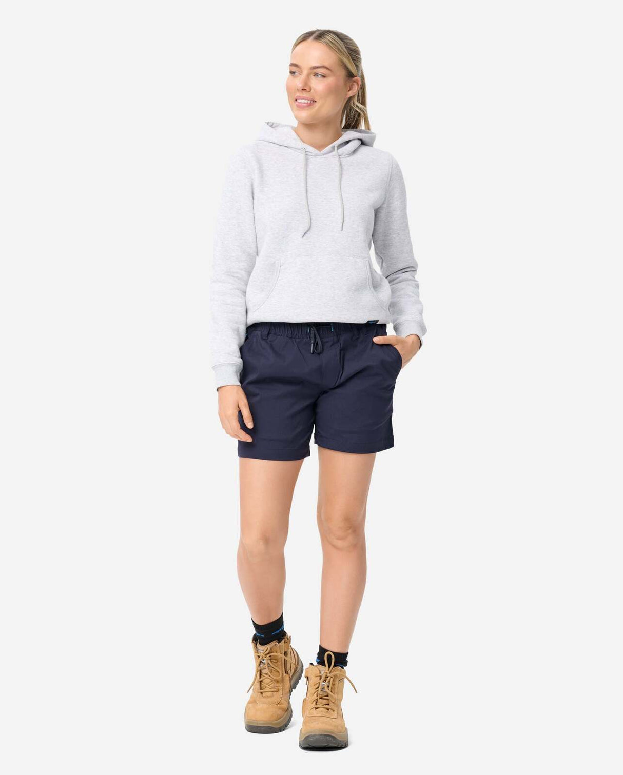 Womens elastic light short navy