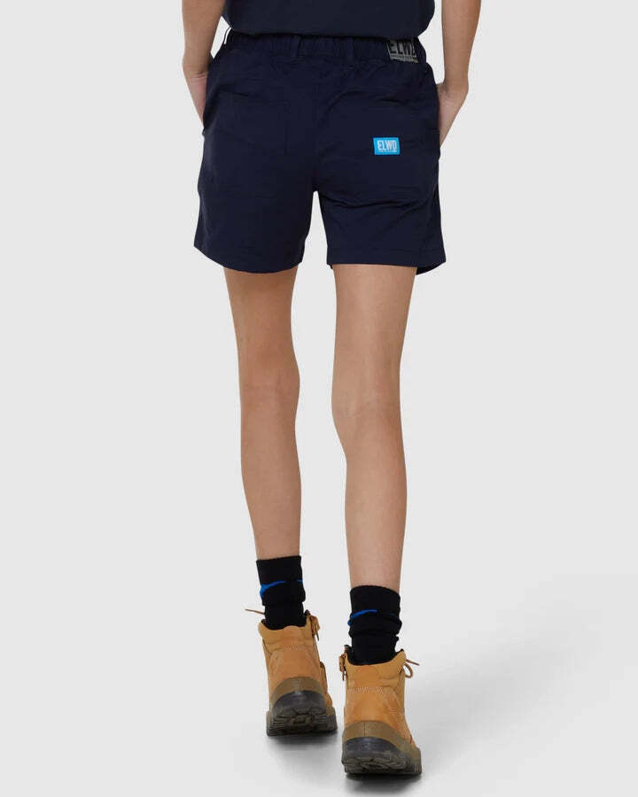 Womens elastic light short navy