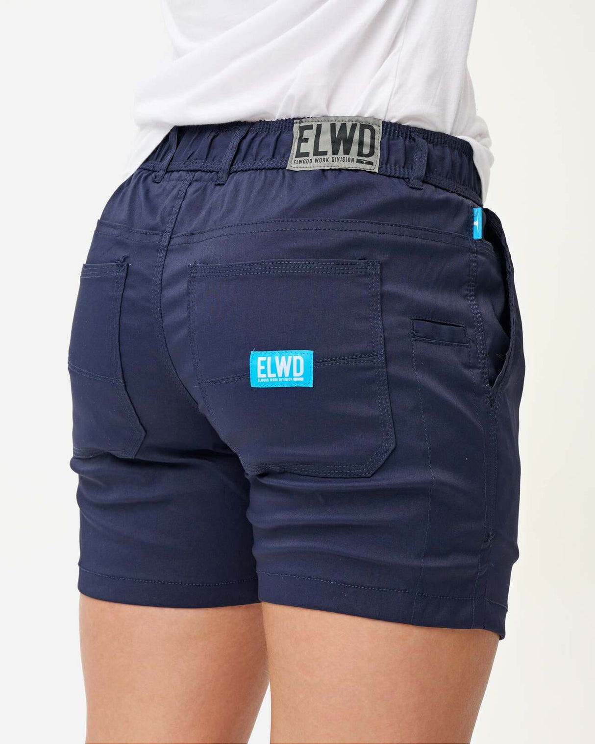 Womens elastic light short navy