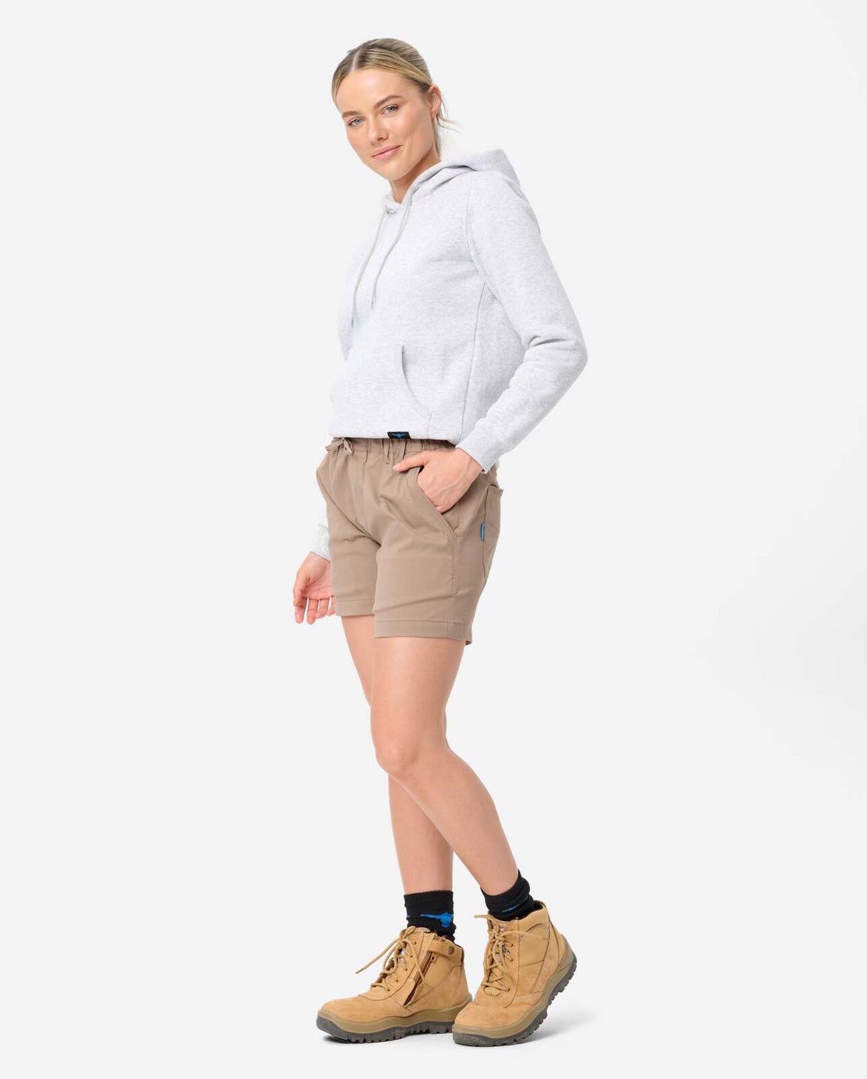 Womens elastic light short stone